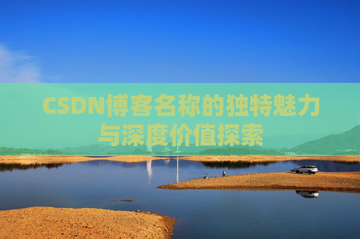 CSDN博客名称的独特魅力与深度价值探索
